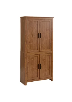 Best reviews of ๐ HOMCOM 64" 4 Door Kitchen Pantry Freestanding Storage Cabinet with 3 Adjustable Shelves for Kitchen Dining or Living Room Brown ๐คฉ