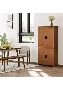 Best reviews of 🎁 HOMCOM 64" 4 Door Kitchen Pantry Freestanding Storage Cabinet with 3 Adjustable Shelves for Kitchen Dining or Living Room Brown 🤩 -HOMCOM Sales Store Belk 1008
