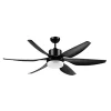 Best Pirce ✨ HOMCOM Reversible Ceiling Fan with Light 3 Blades Indoor Modern Mount LED Lighting Fan with Remote Controller for Bedroom Living Room Black 😍 2 Best Pirce ✨ HOMCOM Reversible Ceiling Fan with Light 3 Blades Indoor Modern Mount LED Lighting Fan with Remote Controller for Bedroom Living Room Black 😍 -HOMCOM Sales Store Belk