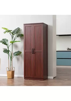 Best Pirce ⭐ HOMCOM 63" 2 Door Kitchen Pantry Freestanding Storage Cabinet with 2 Adjustable Shelves for Kitchen or Living Room Espresso 👍 -HOMCOM Sales Store Belk 1026