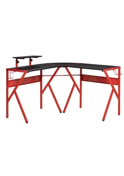 New ⌛ HOMCOM L Shaped Gaming Desk Corner Computer Desk Gaming Table for PC Workstations with Adjustable Study Table Home Office Desk for Office Writing 👍