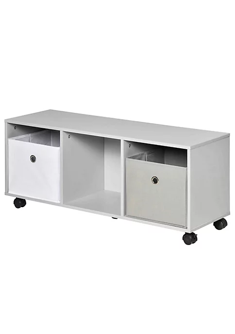 Best Pirce โจ HOMCOM Toy Chest Kids Mobile Cabinet Storage Organizer Children Display Shelf for Toys Clothes Books Bedroom with Wheels Drawers Grey ๐ 4 Best Pirce โจ HOMCOM Toy Chest Kids Mobile Cabinet Storage Organizer Children Display Shelf for Toys Clothes Books Bedroom with Wheels Drawers Grey ๐ - Image 2