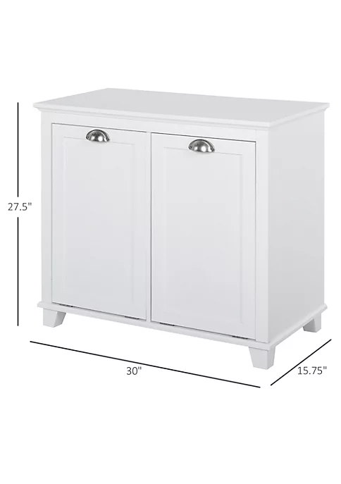 Best reviews of ๐ฅ HOMCOM Tilt Out Laundry Sorter Cabinet Bathroom Storage Organizer with Two Compartment Tilt Out Hamper White โ 4 Best reviews of ๐ฅ HOMCOM Tilt Out Laundry Sorter Cabinet Bathroom Storage Organizer with Two Compartment Tilt Out Hamper White โ - Image 2