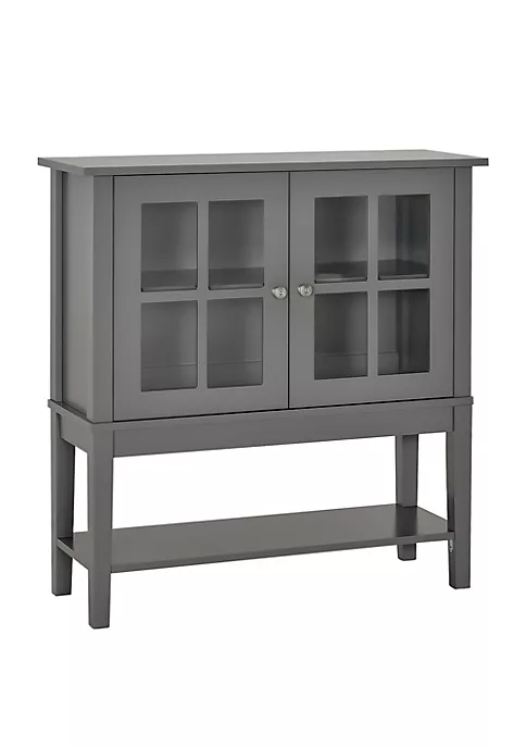 Cheap ๐ฅ HOMCOM Kitchen Credenza and Sideboard Buffet Storage Cabinet with 2 Glass Doors and Storage Shelves Grey ๐ฅฐ 7 Cheap ๐ฅ HOMCOM Kitchen Credenza and Sideboard Buffet Storage Cabinet with 2 Glass Doors and Storage Shelves Grey ๐ฅฐ - Image 5
