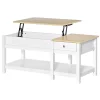 Best Pirce 🛒 HOMCOM Lift Top Coffee Table w/ Hidden Storage Compartment Side Drawer Liftable Tabletop Dining Tea Table for Home Living Room Reception Room ✔️ 2 Best Pirce 🛒 HOMCOM Lift Top Coffee Table w/ Hidden Storage Compartment Side Drawer Liftable Tabletop Dining Tea Table for Home Living Room Reception Room ✔️ -HOMCOM Sales Store Belk 1096