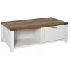 Budget ๐ HOMCOM Farmhouse Coffee Table with Drawer and Storage Open Shelf for Living Room White Oak โ๏ธ 2 Budget ๐ HOMCOM Farmhouse Coffee Table with Drawer and Storage Open Shelf for Living Room White Oak โ๏ธ -HOMCOM Sales Store Belk 1111
