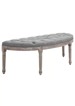 Hot Sale ✨ HOMCOM Traditional Style Entryway Bed End 👟 Shoe Bench for Living Room Beige 🔔 -HOMCOM Sales Store Belk 1125