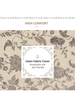 Best Pirce 🔥 HOMCOM Upholstered Armless Accent Chair Leisure Side Chair with Wingback Soft Linen Fabric and Solid Wood Legs Decorative for Bedroom Living room Floral 🔔 10 Best Pirce 🔥 HOMCOM Upholstered Armless Accent Chair Leisure Side Chair with Wingback Soft Linen Fabric and Solid Wood Legs Decorative for Bedroom Living room Floral 🔔 -HOMCOM Sales Store Belk 1129