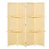 Buy โจ HOMCOM 4 Panel Bamboo Room Divider 6 Ft Folding Privacy Screen with 2 Display Shelves for Bedroom and Office Natural โจ 2 Buy โจ HOMCOM 4 Panel Bamboo Room Divider 6 Ft Folding Privacy Screen with 2 Display Shelves for Bedroom and Office Natural โจ -HOMCOM Sales Store Belk 1131