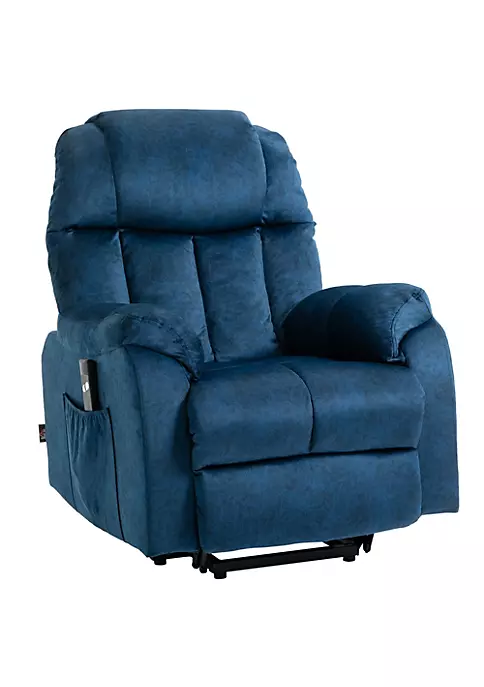 Discount ๐ HOMCOM Power Lift Chair Electric Recliner for Elderly Compact Living Room Chair with Side Pocket and Remote Control Blue ๐งจ 4 Discount ๐ HOMCOM Power Lift Chair Electric Recliner for Elderly Compact Living Room Chair with Side Pocket and Remote Control Blue ๐งจ - Image 2