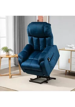 Discount ๐ HOMCOM Power Lift Chair Electric Recliner for Elderly Compact Living Room Chair with Side Pocket and Remote Control Blue ๐งจ 10 Discount ๐ HOMCOM Power Lift Chair Electric Recliner for Elderly Compact Living Room Chair with Side Pocket and Remote Control Blue ๐งจ -HOMCOM Sales Store Belk 1139
