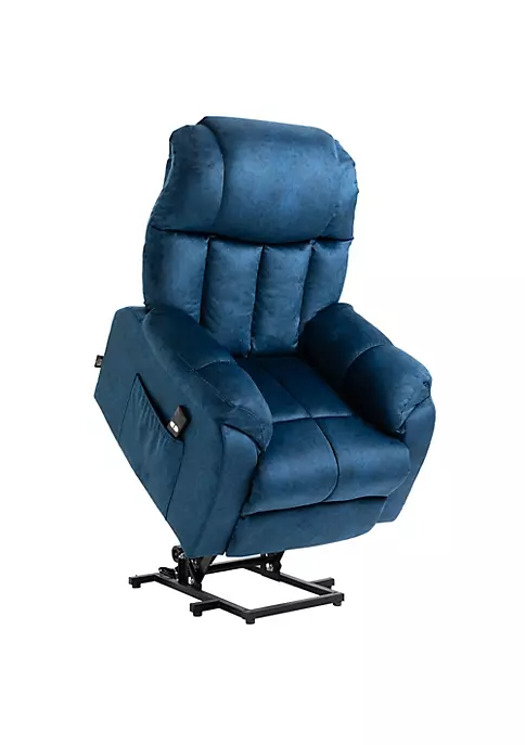 Discount ๐ HOMCOM Power Lift Chair Electric Recliner for Elderly Compact Living Room Chair with Side Pocket and Remote Control Blue ๐งจ 7 Discount ๐ HOMCOM Power Lift Chair Electric Recliner for Elderly Compact Living Room Chair with Side Pocket and Remote Control Blue ๐งจ - Image 5