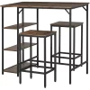 Best reviews of 🛒 HOMCOM 3 Piece Counter Height Dining Table Set Bistro Table Set Kitchen Bar Table and Chairs Set with Storage Shelf Dining Room Industrial and StoolsRustic Brown 🛒 2 Best reviews of 🛒 HOMCOM 3 Piece Counter Height Dining Table Set Bistro Table Set Kitchen Bar Table and Chairs Set with Storage Shelf Dining Room Industrial and StoolsRustic Brown 🛒 -HOMCOM Sales Store Belk 1166