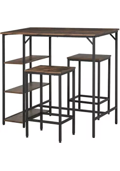 Best reviews of 🛒 HOMCOM 3 Piece Counter Height Dining Table Set Bistro Table Set Kitchen Bar Table and Chairs Set with Storage Shelf Dining Room Industrial and StoolsRustic Brown 🛒 11 Best reviews of 🛒 HOMCOM 3 Piece Counter Height Dining Table Set Bistro Table Set Kitchen Bar Table and Chairs Set with Storage Shelf Dining Room Industrial and StoolsRustic Brown 🛒 -HOMCOM Sales Store Belk 1170