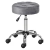 Best Pirce ⭐ HOMCOM Round Vanity Stool with Height Adjustable Lift Luxury Style Upholstery and Swivel Seat and Wheels Grey ❤️ 1 Best Pirce ⭐ HOMCOM Round Vanity Stool with Height Adjustable Lift Luxury Style Upholstery and Swivel Seat and Wheels Grey ❤️ -HOMCOM Sales Store Belk 1179