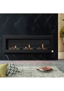 Cheap 🤩 HOMCOM 47" Wall Mounted Ventless Recessed Ethanol Fireplace with Three Insert Burners Tempered Glass Space Heater for Living Room or Bedroom Black 🔥 9 Cheap 🤩 HOMCOM 47" Wall Mounted Ventless Recessed Ethanol Fireplace with Three Insert Burners Tempered Glass Space Heater for Living Room or Bedroom Black 🔥 -HOMCOM Sales Store Belk 1185