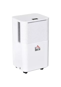 Deals 🎉 HOMCOM 129 sq.Ft Portable Quiet Dehumidifier for Home Laundry Room Bedroom Basement 25pt Electric Moisture Air De Humidifier with 3 Modes ⭐