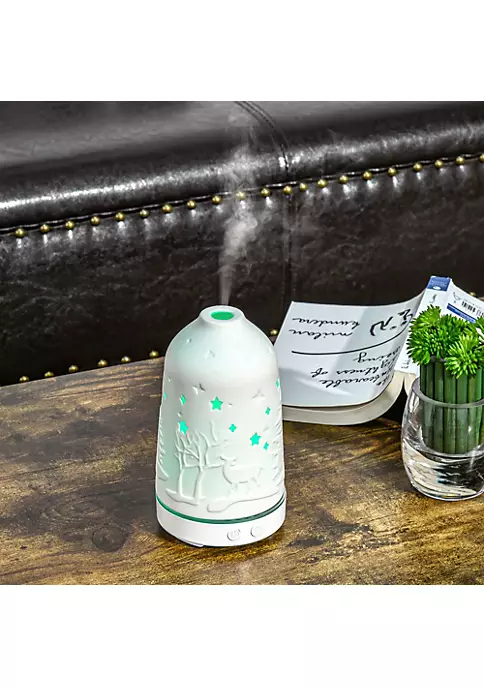 Best reviews of 🥰 HOMCOM 100ml Ultrasonic Aromatherapy Diffuser Essential Oils Humidifier with Ceramic Cover 7 Colors LED Lights Timer Waterless Auto off for Home and Office White ❤️ 5 Best reviews of 🥰 HOMCOM 100ml Ultrasonic Aromatherapy Diffuser Essential Oils Humidifier with Ceramic Cover 7 Colors LED Lights Timer Waterless Auto off for Home and Office White ❤️ - Image 3