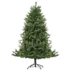 Best deal 😀 HOMCOM 7' Tall Unlit Spruce Artificial 🎁 Christmas Tree with Realistic Branches and 3368 Tips Green 😉 -HOMCOM Sales Store Belk 1240