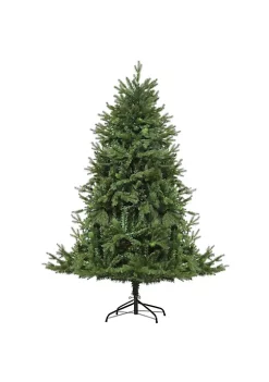 Best deal 😀 HOMCOM 7' Tall Unlit Spruce Artificial 🎁 Christmas Tree with Realistic Branches and 3368 Tips Green 😉