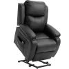 Flash Sale 😍 HOMCOM Living Room Power Lift Chair PU Leather Electric Recliner Sofa Chair for Elderly with Remote Control Black 🔔 2 Flash Sale 😍 HOMCOM Living Room Power Lift Chair PU Leather Electric Recliner Sofa Chair for Elderly with Remote Control Black 🔔 -HOMCOM Sales Store Belk 1255