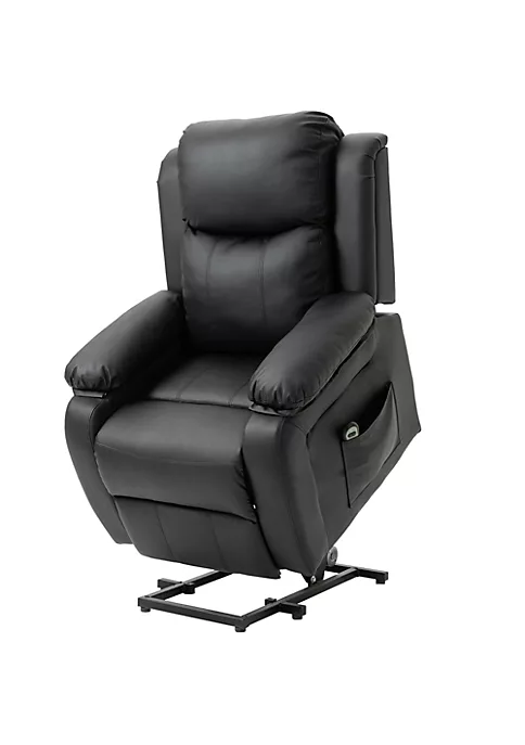 Flash Sale ๐ HOMCOM Living Room Power Lift Chair PU Leather Electric Recliner Sofa Chair for Elderly with Remote Control Black ๐ 4 Flash Sale ๐ HOMCOM Living Room Power Lift Chair PU Leather Electric Recliner Sofa Chair for Elderly with Remote Control Black ๐ - Image 2