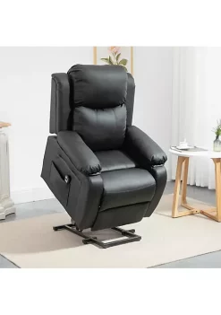 Flash Sale ๐ HOMCOM Living Room Power Lift Chair PU Leather Electric Recliner Sofa Chair for Elderly with Remote Control Black ๐ 9 Flash Sale ๐ HOMCOM Living Room Power Lift Chair PU Leather Electric Recliner Sofa Chair for Elderly with Remote Control Black ๐ -HOMCOM Sales Store Belk 1257