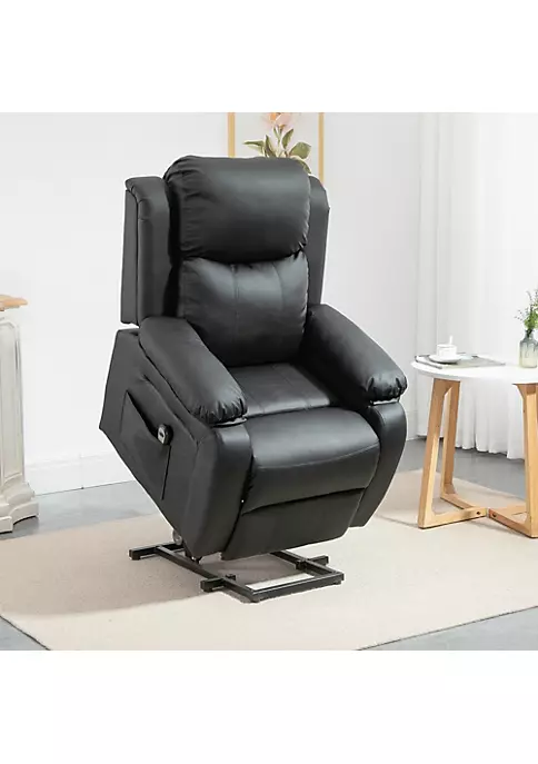 Flash Sale ๐ HOMCOM Living Room Power Lift Chair PU Leather Electric Recliner Sofa Chair for Elderly with Remote Control Black ๐ 5 Flash Sale ๐ HOMCOM Living Room Power Lift Chair PU Leather Electric Recliner Sofa Chair for Elderly with Remote Control Black ๐ - Image 3