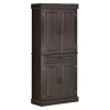 Brand new ✔️ HOMCOM 71" Freestanding Kitchen Pantry with 4 Doors and 2 Large Cabinets Tall Storage Cabinet with Wide Drawer for Kitchen Dining Room Coffee 🎉 -HOMCOM Sales Store Belk 1290