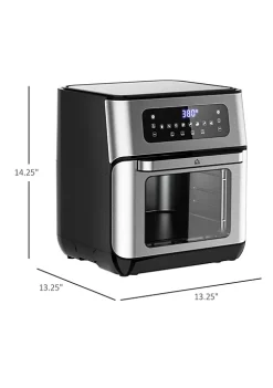 Budget 🥰 HOMCOM 7ft Pre Lit Snow Flocked Artificial 🎅 Christmas Tree with Realistic Branches 350 LED Lights Pine Cones Red Berries and 1075 Tips 😉 -HOMCOM Sales Store Belk 13