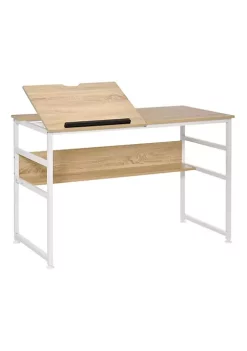 New ๐ HOMCOM Drafting Table Adjustable Drawing Desk Multifunctional Writing Desk with 15 Level Tiltable Tabletop and Storage Shelf for Home Office Natural ๐ 11 New ๐ HOMCOM Drafting Table Adjustable Drawing Desk Multifunctional Writing Desk with 15 Level Tiltable Tabletop and Storage Shelf for Home Office Natural ๐ -HOMCOM Sales Store Belk 1325