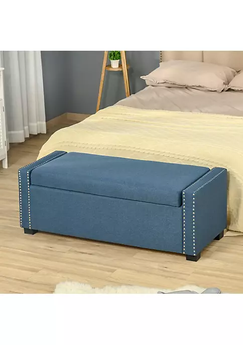 Wholesale ๐ฏ HOMCOM 15" Vintage Ottoman Tufted Foot Stool with Upholstered Seat Rustic Wood Legs Grey ๐ 5 Wholesale ๐ฏ HOMCOM 15" Vintage Ottoman Tufted Foot Stool with Upholstered Seat Rustic Wood Legs Grey ๐ - Image 3