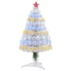 Discount 👏 HOMCOM 3ft Tall Pre Lit Douglas Fir Artificial 🎄 Christmas Tree with Realistic Branches 90 Multi Color LED Lights Fiber Optics and 90 Tips White 👏 2 Discount 👏 HOMCOM 3ft Tall Pre Lit Douglas Fir Artificial 🎄 Christmas Tree with Realistic Branches 90 Multi Color LED Lights Fiber Optics and 90 Tips White 👏 -HOMCOM Sales Store Belk 1349