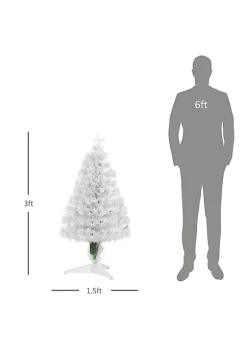Discount ๐ HOMCOM 3ft Tall Pre Lit Douglas Fir Artificial ๐ Christmas Tree with Realistic Branches 90 Multi Color LED Lights Fiber Optics and 90 Tips White ๐ 9 Discount ๐ HOMCOM 3ft Tall Pre Lit Douglas Fir Artificial ๐ Christmas Tree with Realistic Branches 90 Multi Color LED Lights Fiber Optics and 90 Tips White ๐ -HOMCOM Sales Store Belk 1351