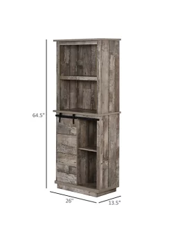 Cheap ๐งจ HOMCOM Freestanding Rustic Kitchen Buffet with Hutch Pantry Storage Cabinet with Sliding Barn Door Adjustable Shelf Vintage Wood ๐ฏ 9 Cheap ๐งจ HOMCOM Freestanding Rustic Kitchen Buffet with Hutch Pantry Storage Cabinet with Sliding Barn Door Adjustable Shelf Vintage Wood ๐ฏ -HOMCOM Sales Store Belk 1361