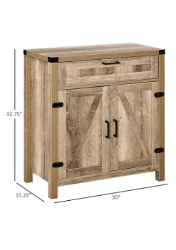 Cheap ✔️ HOMCOM Farmhouse Sideboard Wooden Accent Buffet Storage Cabinet with Drawer and Adjustable Shelf for Kitchen Oak ❤️ 9 Cheap ✔️ HOMCOM Farmhouse Sideboard Wooden Accent Buffet Storage Cabinet with Drawer and Adjustable Shelf for Kitchen Oak ❤️ -HOMCOM Sales Store Belk 1376