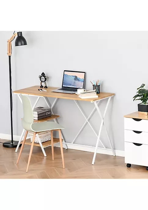 Best Pirce ๐ฅ HOMCOM Computer Desk with Shelves Wood Grain Writing Desk with 2 Tier Storage Shelves Home Office Desk Study Table Work Desk Corner Desk Natural ๐ 4 Best Pirce ๐ฅ HOMCOM Computer Desk with Shelves Wood Grain Writing Desk with 2 Tier Storage Shelves Home Office Desk Study Table Work Desk Corner Desk Natural ๐ - Image 2