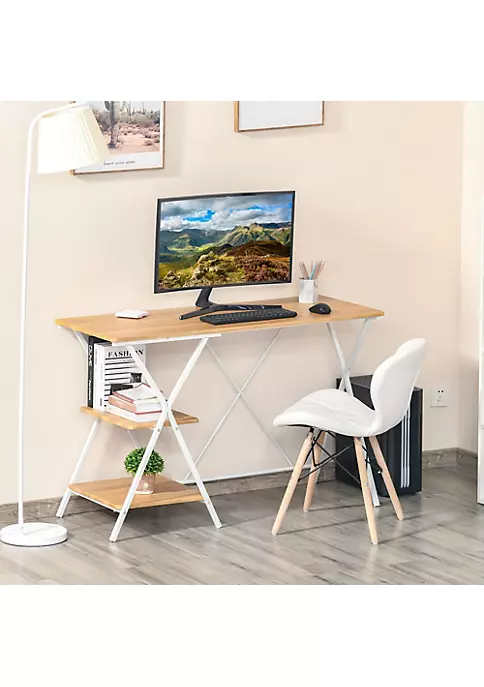 Best Pirce ๐ฅ HOMCOM Computer Desk with Shelves Wood Grain Writing Desk with 2 Tier Storage Shelves Home Office Desk Study Table Work Desk Corner Desk Natural ๐ 5 Best Pirce ๐ฅ HOMCOM Computer Desk with Shelves Wood Grain Writing Desk with 2 Tier Storage Shelves Home Office Desk Study Table Work Desk Corner Desk Natural ๐ - Image 3