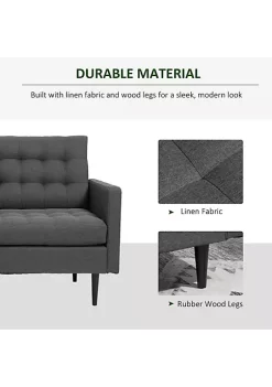 Best Sale ๐ HOMCOM Linen Fabric Convertible Sofa Bed with Button Tufted Back Design Adjustable Angles and Wood Legs Grey ๐ 10 Best Sale ๐ HOMCOM Linen Fabric Convertible Sofa Bed with Button Tufted Back Design Adjustable Angles and Wood Legs Grey ๐ -HOMCOM Sales Store Belk 1409