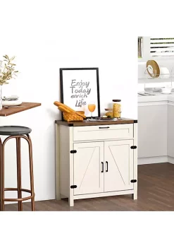 Best Sale 🛒 HOMCOM Farmhouse Sideboard Wooden Accent Buffet Storage Cabinet with Drawer and Adjustable Shelf for Kitchen White 😀 10 Best Sale 🛒 HOMCOM Farmhouse Sideboard Wooden Accent Buffet Storage Cabinet with Drawer and Adjustable Shelf for Kitchen White 😀 -HOMCOM Sales Store Belk 1419