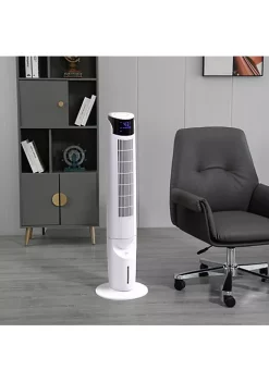 Best Pirce 👏 HOMCOM Ice Cooling Tower Fan Water Conditioner Evaporative Air Cooler Unit with 4 Modes 3 Speed Remote Control Timer Oscillating for Home Bedroom White ❤️ -HOMCOM Sales Store Belk 1436