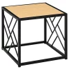 Budget ๐ HOMCOM Side Table Modern End Table with Metal Frame Nightstand for Bedroom Living Room Black ๐ 1 Budget ๐ HOMCOM Side Table Modern End Table with Metal Frame Nightstand for Bedroom Living Room Black ๐ -HOMCOM Sales Store Belk 1438