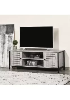 Deals 😍 HOMCOM TV Stand for TVs up to 60" Industrial Entertainment Center Cabinet with Storage Shelves for Living Room or Bedroom Oak ❤️ -HOMCOM Sales Store Belk 1468