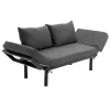 Wholesale 💯 HOMCOM Single Person Chaise Lounger Modern Sofa Bed with 5 Adjustable Positions 2 Large Pillows and Birch Legs Charcoal Grey ⭐ -HOMCOM Sales Store Belk 1498