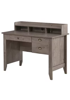 Cheap 🥰 HOMCOM Computer Table Writing Desk with Hutch 3 Drawers Open Cabinets Top Shelf Wide Tabletop Cable Management Grey 💯