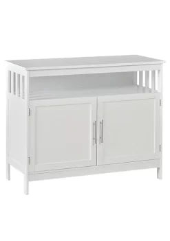 Best reviews of ✔️ HOMCOM Kitchen Buffet Sideboard Wooden Storage Console Table with 2 Level Cabinet and Open Shelf White 👏