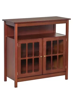 Best Sale ✨ HOMCOM Kitchen Sideboard Storage Buffet Cabinet with Open Shelf Glass Door Cabinet and Adjustable Shelf Cherry ✔️ 11 Best Sale ✨ HOMCOM Kitchen Sideboard Storage Buffet Cabinet with Open Shelf Glass Door Cabinet and Adjustable Shelf Cherry ✔️ -HOMCOM Sales Store Belk 1517