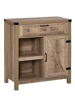 Brand new ✔️ HOMCOM Rustic Barn Door Storage Cabinet/Modern Farmhouse Buffet Sideboard for Kitchen Light Oak 😍 -HOMCOM Sales Store Belk 1522