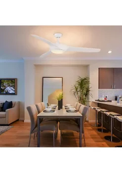 Best reviews of 👍 HOMCOM Reversible Indoor Ceiling Fan with Light Modern Mount LED Lighting Fan with Remote Controller for Bedroom Living Room White ✨ -HOMCOM Sales Store Belk 1530