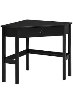 Budget 🌟 HOMCOM Corner Desk Triangle Computer Desk with Drawer and Storage Shelves for Small Space Home Office Workstation for Living Room Bedroom Black 🥰 11 Budget 🌟 HOMCOM Corner Desk Triangle Computer Desk with Drawer and Storage Shelves for Small Space Home Office Workstation for Living Room Bedroom Black 🥰 -HOMCOM Sales Store Belk 1537